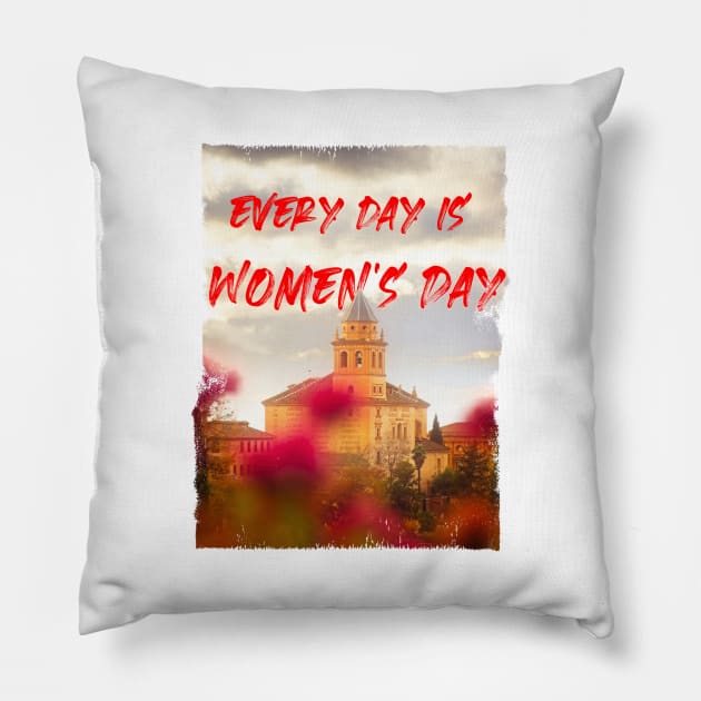 Womens Day Celebration Pillow by RichardCBAT