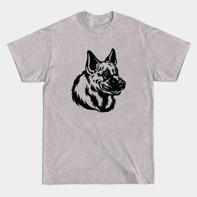 Disover German Shepherd Outline - German Shepherd - T-Shirt