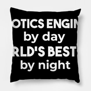 funny robotics engineer quote Pillow