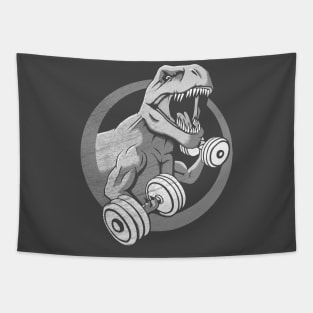 Big Guns - T-Rex Gym Muscles Tapestry