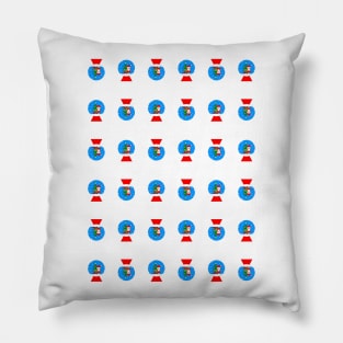 SANTA Snowglobes Pillow