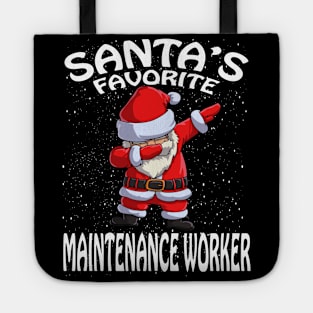 Santas Favorite Maintenance Worker Christmas Tote