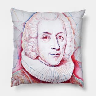 Hans Egede Portrait | Hans Egede Artwork | Line Art Pillow