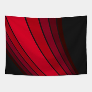 Stripes abstract Red Art Tapestry