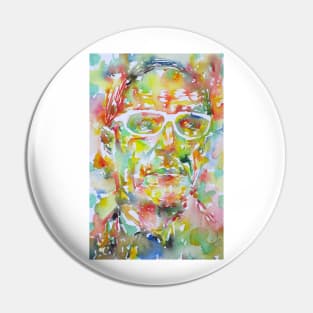 WILLIAM S. BURROUGHS watercolor portrait .3 Pin