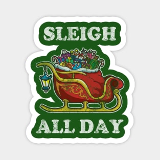 Merry Christmas Sleigh All Day Magnet