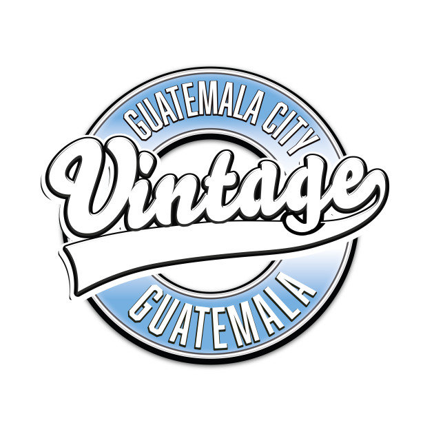 Guatemala City Guatemala vintage logo by nickemporium1