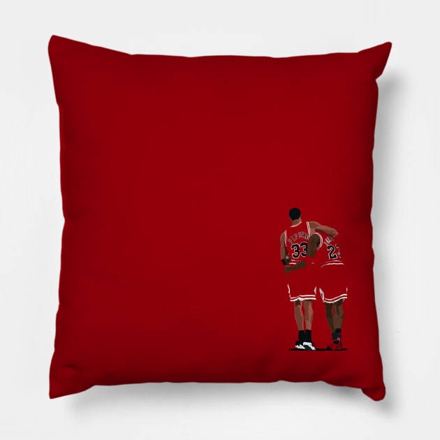 Bulls Legends Pillow by dbl_drbbl