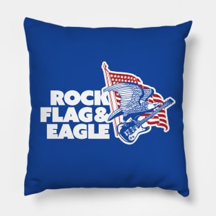 Rock Flag And Eagle - ASIP Tribute Pillow