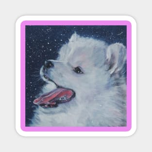 samoyed Fine Art Painting Magnet