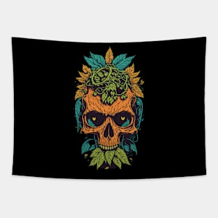 skull full of hops Tapestry