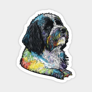 Portuguese Water Dog Art Magnet