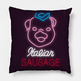 Satriale's Neon Pig Pillow