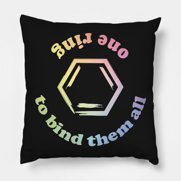 One Ring Pillow by ScienceCorner