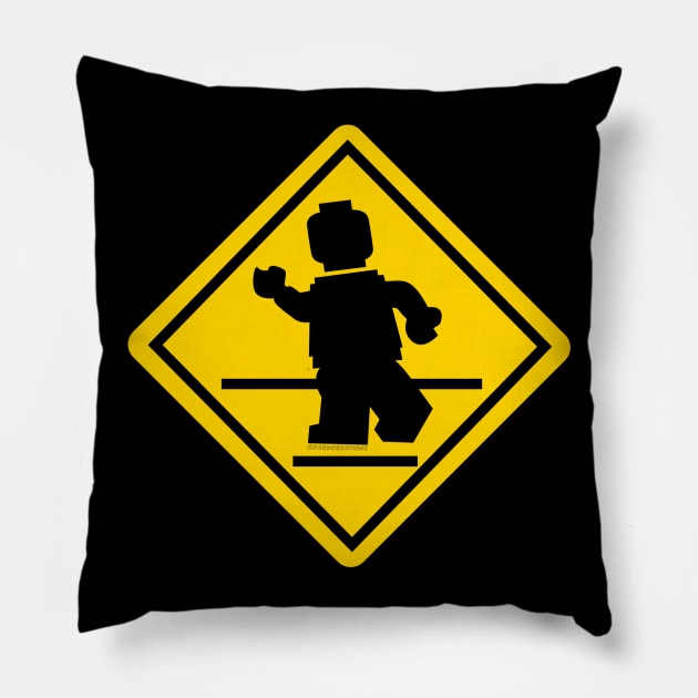 LEGO Crosswalk Sign Pillow by Parkcreations