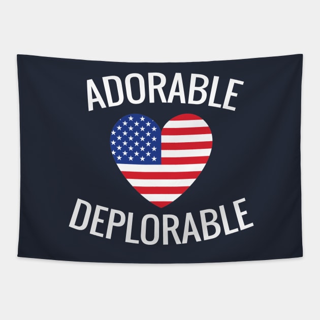 Adorable Deplorable Tapestry by Teezer79