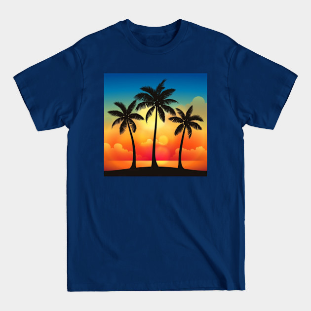 Colorful Beach Sunset - Beach - T-Shirt