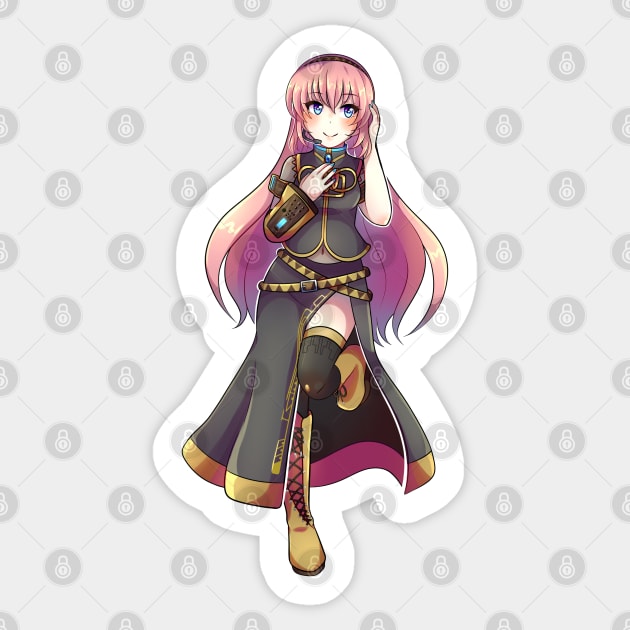 Vocaloid Megurine Luka (V2 Design) Sticker for Sale by