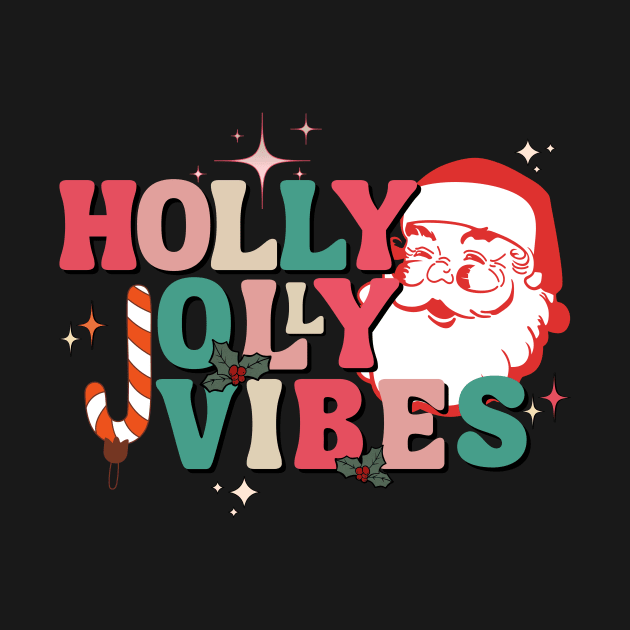 Holly Jolly Vibes Santa by Crossbar Apparel