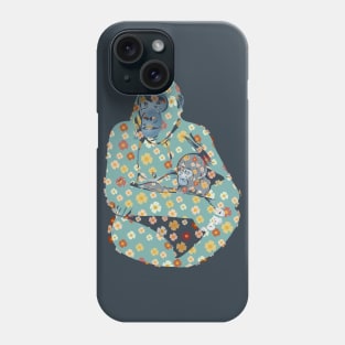 Gorilla mum and baby Phone Case