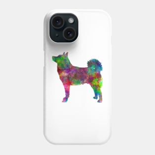 Norwegian Buhund in watercolor Phone Case