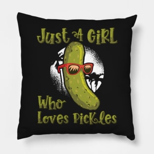 Just A Girl Who Loves Pickles - Cute Pickle Gift product Pillow