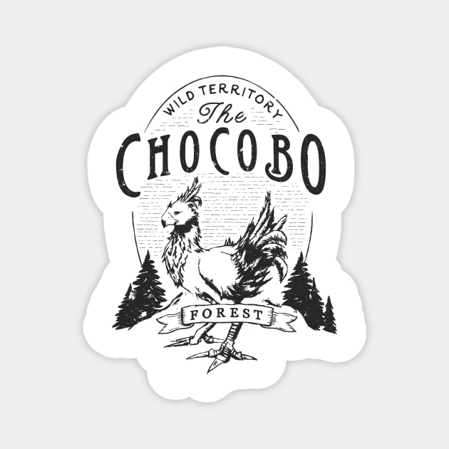 Chocobo Forest - Vintage Magnet by DesignedbyWizards