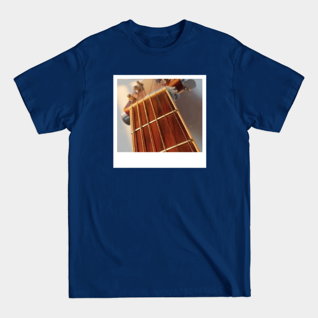 Disover photo of the neck of an acoustic guitar - Acoustic Guitar - T-Shirt