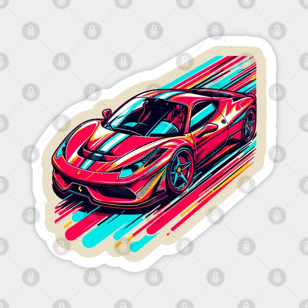 Ferrari 458 Magnet by Vehicles-Art