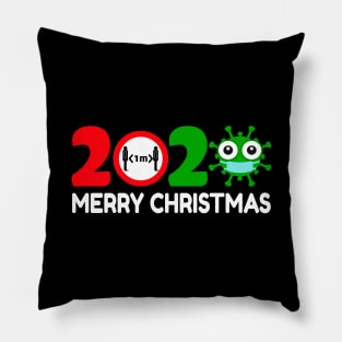 Quarantine Merry Christmas 2020 Design Pajamas Family Gifts Pillow