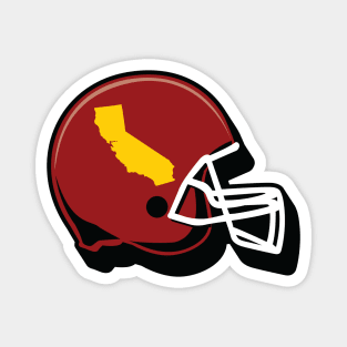 Southern California Outline Football Helmet Magnet