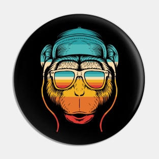 Monkey Music Retro Pin