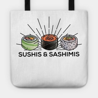 Letterkenny minimalist sushis and sashimis - black Tote