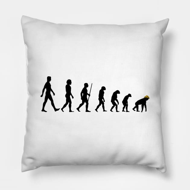 Funny Trump Evolution USA Election America blonde Gift Pillow by biNutz