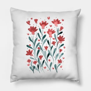 Forget me not flowers - vintage vibes Pillow