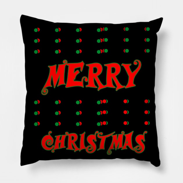 Merry Christmas Pillow by sarahnash