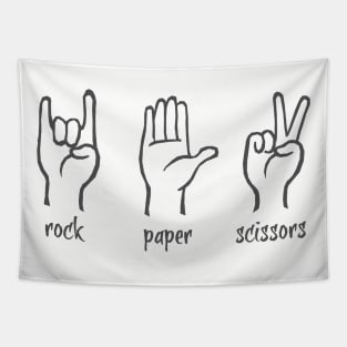 ROCK! PAPER SCISSORS Tapestry