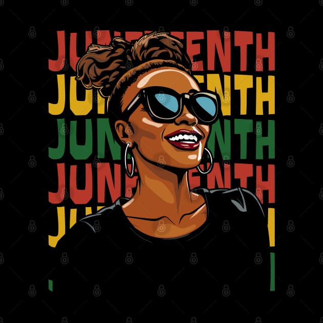 Black History Juneteenth Art for Men, Women, Girls by Apocatnipse Meow