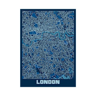 London - United Kingdom Peace City Map T-Shirt