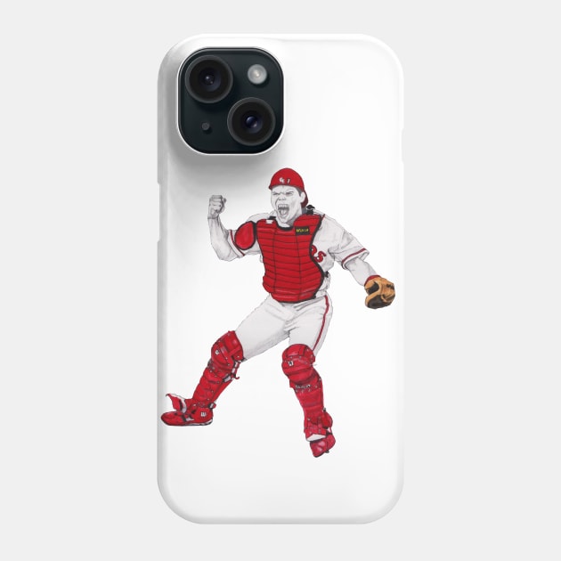 Iván "Pudge" Rodríguez Phone Case by paulnelsonesch