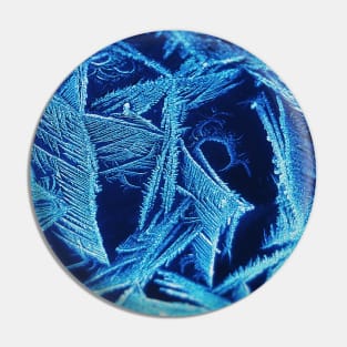 Ice Crystals Winter Pin