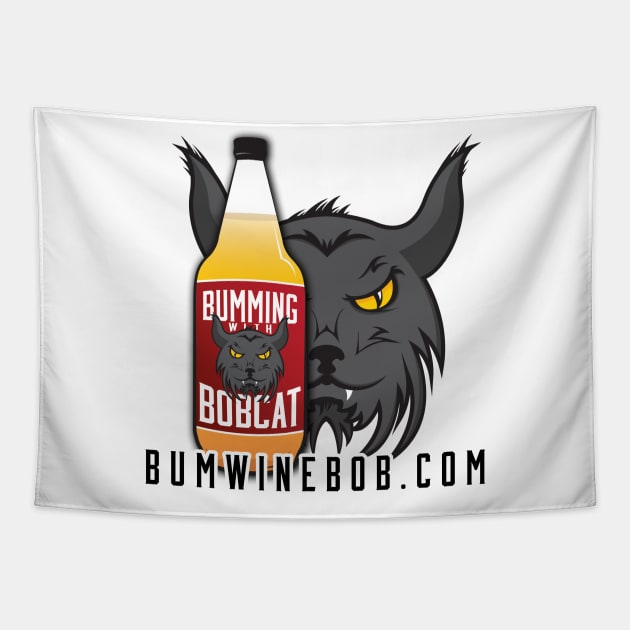 bWb Bobcat Bottle Logo Tapestry by Bumming with Bobcat