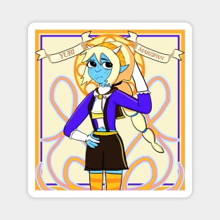 Yuri Marzipan the Oni - Cosplay Nouveau (Yellows, oranges, and blues) Magnet