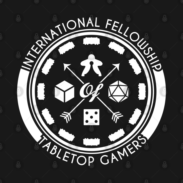 International Fellowship of Tabletop Gamers (white logo) by WinCondition