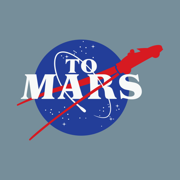 Discover To Mars - Space - T-Shirt