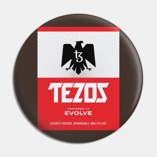 Tezos Beer Label Pin by jeffsmoll