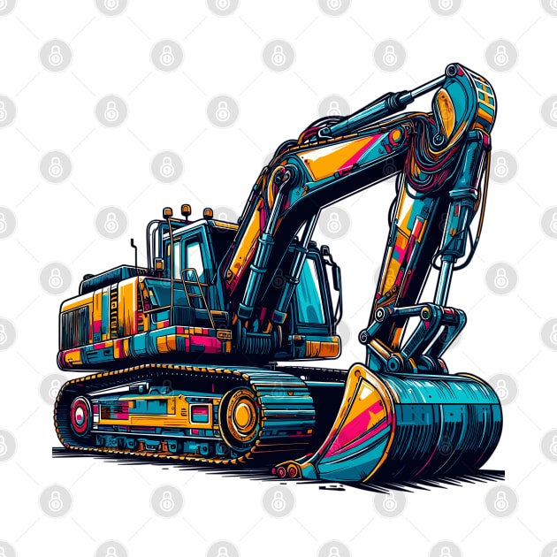 Excavator by Vehicles-Art