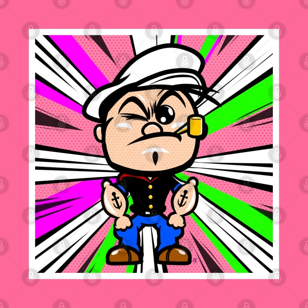 Popeye Pop! Pop Art by UzzyWorks