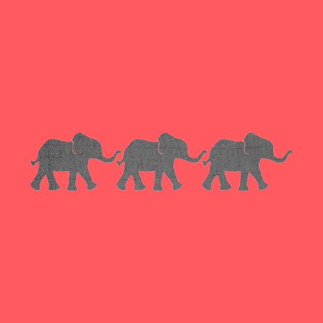 Three Elephants by tangerinetane