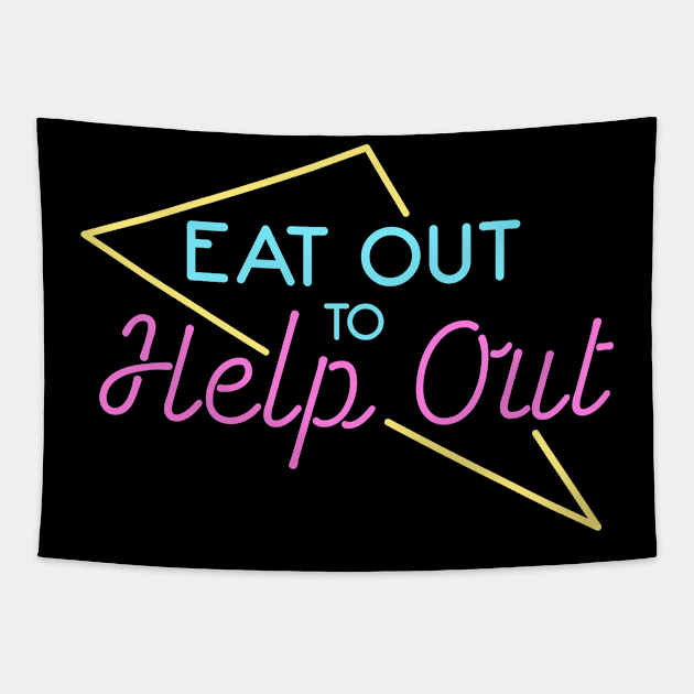 Eat Out To Help Out Tapestry by deadright